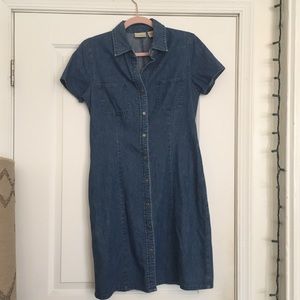Women’s L. L. Bean denim button-down dress